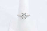 Magic Glo Diamond Solitaire Ring In 14k White Gold 3.8g Size 6.75 Eb0724oxzdu