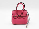 Mini Exquisite Bag Charm In Fucshia Fw0825idu