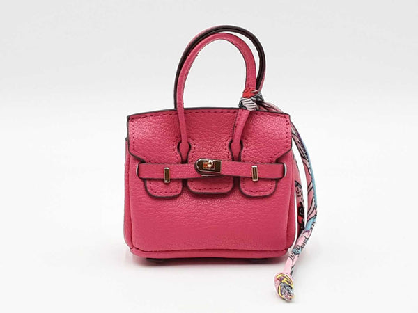 Mini Exquisite Bag Charm In Fucshia Fw0825idu