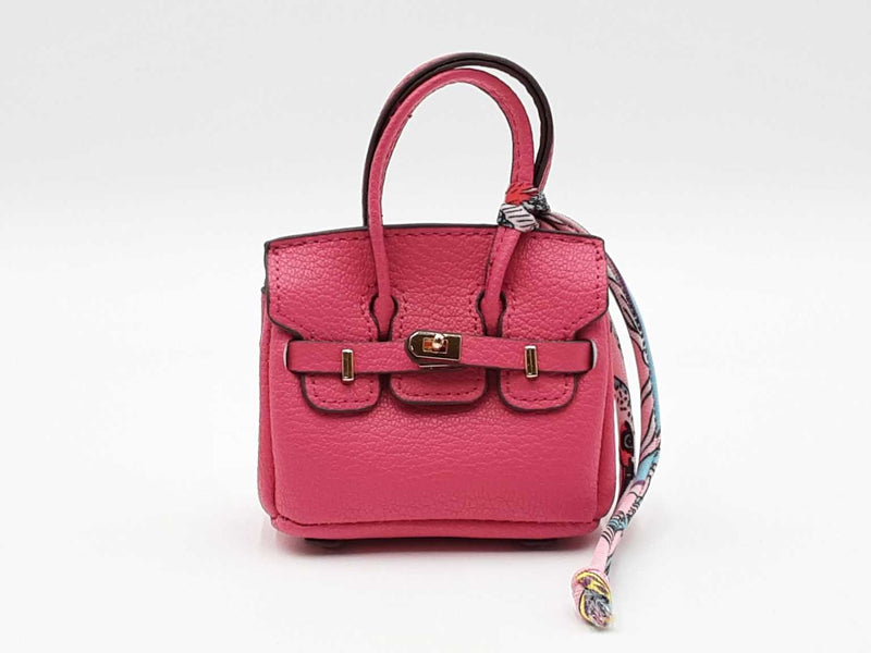 Mini Exquisite Bag Charm In Fucshia Fw0825idu