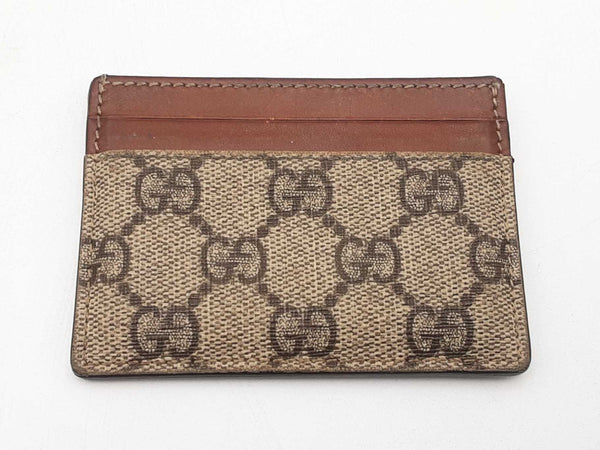 Gucci Gg Supreme Monogram Cardholder Sd0925crsa