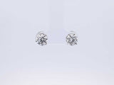 2.0 Cttw Lab Grown Diamond & 14k White Gold Stud Earrings 1.1 Grams Fw0723srxdu