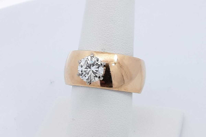 Approx. 1.2ctw Diamond Ring In 14k Yellow Gold 11.2 Grams Size 12 Eb1024lsxzdu