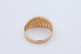 14k Yellow Gold Dome Ring 4.5 Grams Size 7.75 Eb0526opxde