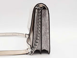 Michael Kors Gusset Large Floral Crossbody Gray Aa0826pzsa