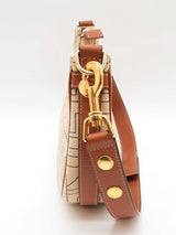 Celine Ava Triomphe Canvas And Calfskin Shoulder Bag Sd1025izxde