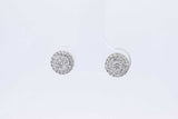0.3cttw Diamond Stud Earrings In 14k White Gold 1.9 Grams Eb0326olxdu