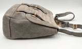 Yves Saint Laurent Gray Leather Messenger Hsorzsa