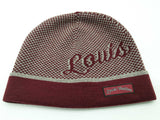 Louis Vuitton Signature Logo Red Gray Wool Beanie Do1025lxzde