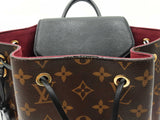 Louis Vuitton Montsouris Pm Backpack In Monogram Coated Canvas & Black Leather Fw0726lxzxdu