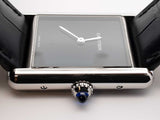 Cartier Tank Must Stainless Steel & Leather 25.5mm Quartz Watch Fw0625lrxzdu