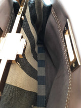 Fendi Peekaboo Brown Leather Top Handle Bag Eb0626pxzsa