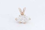 Approx. 1.50ctw Marquis Diamond Pendant In 18k Yellow Gold 1.27g Eb0224lpxzsa