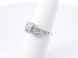 0.26 Cttw Diamond & 14k White Gold Quad Halo Ring 3.8 Grams Size 6 Fw0926ocrdu