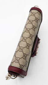Gucci Horsebit 1955 Small Shoulder Bag In Gg Monogram Coated Canvas Fw0626izxdu