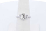 1.36cttw Lab Grown Emerald Cut Diamond Ring 14k White Gold Size 6.75 Eb0726iorde
