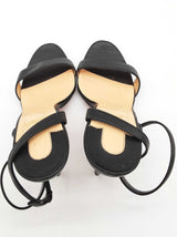 Christian Louboutin Loubi Queen 120 Black Strappy Heels Size Eu 41 Do0726lwxde