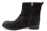Tory Burch Simone Black Suede Ankle Boots Size 7.5 Eb1025crde