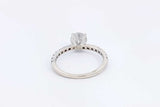 1.18ctw Diamond Ring In 14k White Gold 2.4 Grams Size 6.5 Eb0225lcxzsa