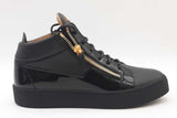 Giuseppe Zanotti Kriss Mid Top Black Leather Sneakers Size 44 Eb0725pxzde