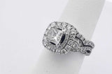 2.47cttw Diamond Ring In 14k White Gold 9.2 Grams Size 5 Eb0725lexzsa