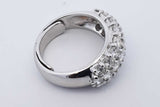 3.22cttw Diamond Ring In 14k White Gold 7.3 Grams Size 5.75 Eb0526lrxzdu