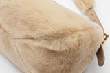 Prada Shearling Ecru Shoulder Bag Eb0526loxzde