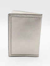 Kate Spade Silver Metallic Leather Passport Holder Wallet Eb1025lrdu