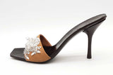 Gucci Gg Monogram Embellished Heels Size 9.5 B Eb0625crde