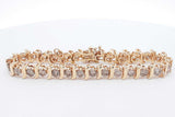 5.8cttw Diamond S Link Bracelet 14k Yellow Gold 21.4 Grams 7.25 Inch Eb726lcxzsa