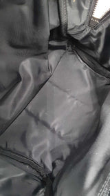 Gucci Sherry Line Web Stripe Backpack In Black Techno Canvas Fw1225rzxdu