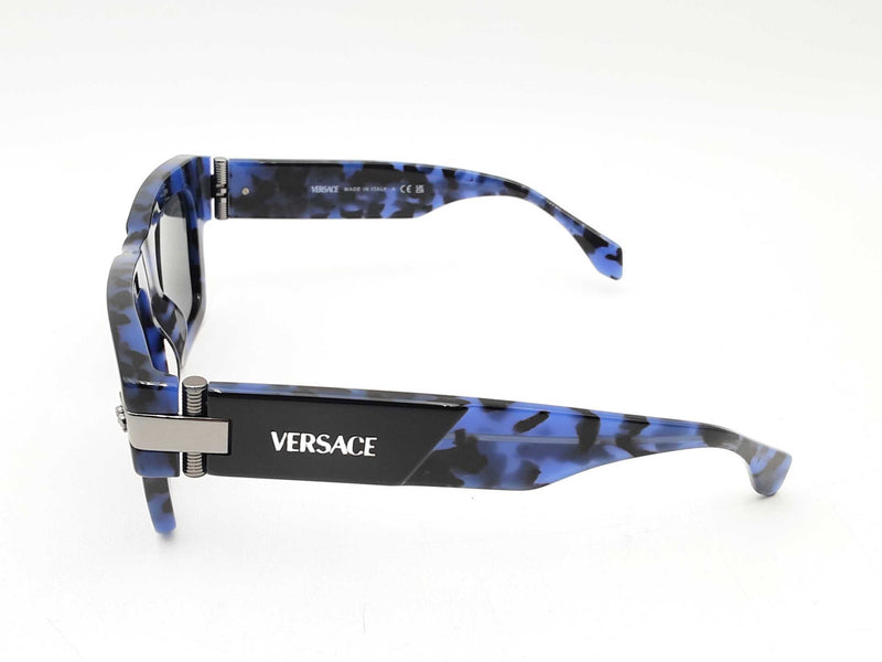 Versace Classic Top Sunglasses In Havana Blue Fw1224crsa