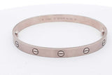 Cartier 18k White Gold Love Bracelet 37.3 Grams Size 19  Eb0126rxxzsa
