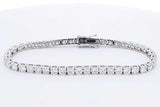 Approx. 8.1ctw Diamond Tennis Bracelet In 14k White Gold 13g 7 Inch Eb1024ccsxsa