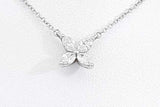 Tiffany & Co. Diamond Necklace In Platinum 2.7 Grams 16 Inch Eb0824lrxzsa