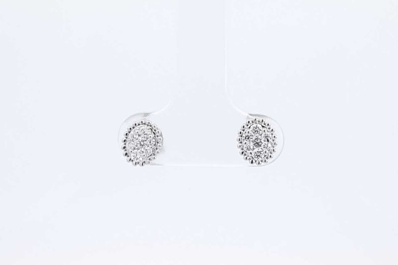 Approx. 0.24ctw Lab Grown Diamond Stud Earrings 14k White Gold 1.2g Eb1124lwodu