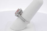 1.69ctw Lab Grown Pink Pear Shaped Diamond 18k Gold Ring 5.9g Size 7 Eb1025rxzsa