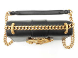 Prada Animalier Cahier Crossbody In Black Leather Fw0625izxdu