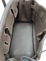 Hermes Birkin 30 Etoupe Gray Togo Palladium Handbag Do0725lprxzde