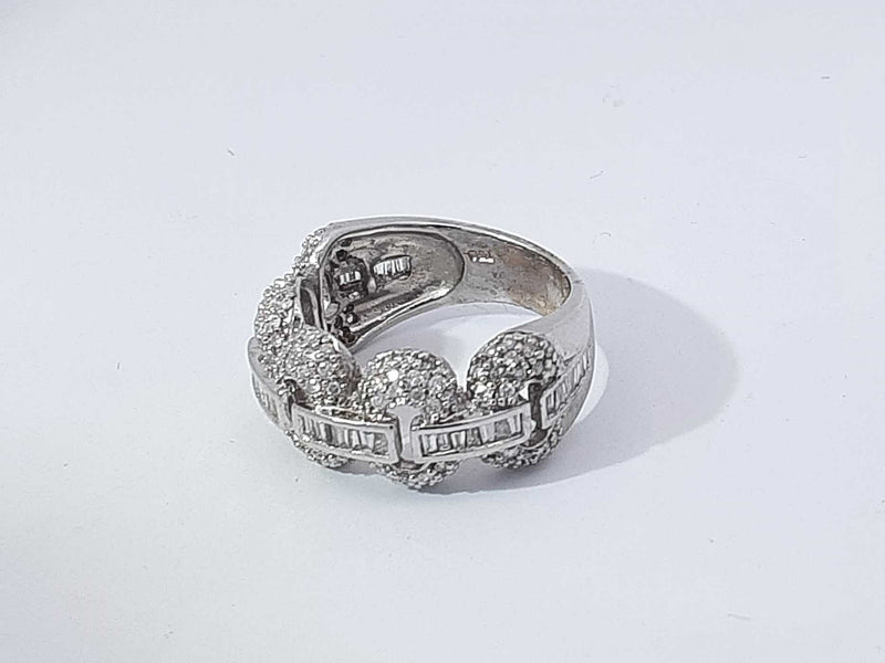 0.70 Cttw Diamond 18k White Gold 7.8 Grams Ring Size 7 Aa1025wzxsa