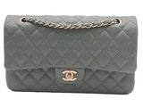 Chanel Quilted Caviar Medium Classic Double Flap Green Handbag Kb0625crxzmia