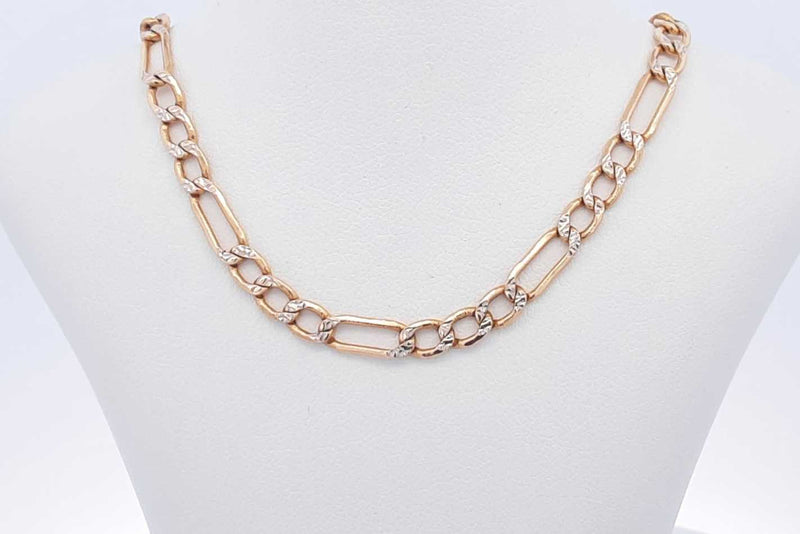 14k Yellow Gold Figaro Chain 8.5 Grams 26 Inch Eb0724orxsa