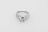 1.65cttw Princess Cut Diamond Ring In 14k White Gold 5.5g Size 5.5 Eb1026lwxzsa
