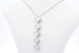 0.96ctw Lab Grown Diamond Pendant Necklace Sterling Silver 3.7g 19 In Eb0325epsa