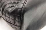 Celine Quilted Black Leather C Charm Backpack Eb0526wxzsa