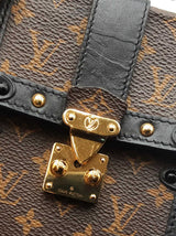 Louis Vuitton Vertical Trunk In Monogram Coated Canvas & Black Leather Fw0726rxzdu