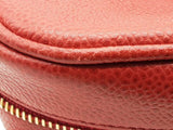 Chanel Red Caviar Leather Vanity Case Eb1225prxde