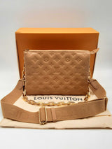 Louis Vuitton Coussin Camel Tan Monogram Leather Crossbody Bag Do1224oxzxde