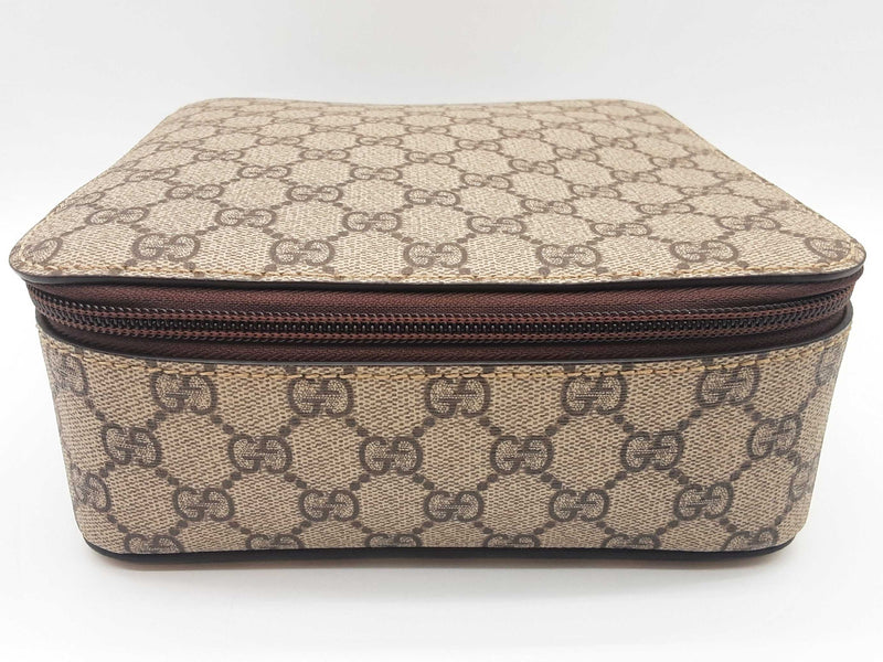 Gucci Tan Gg Supreme Coated Canvas Medium Packing Cube Do0325iorde