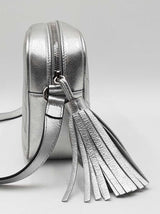 Gucci Blondie Camera Bag In Diagonal-stitched Metallic Silver Calfskin Fw0126wcr